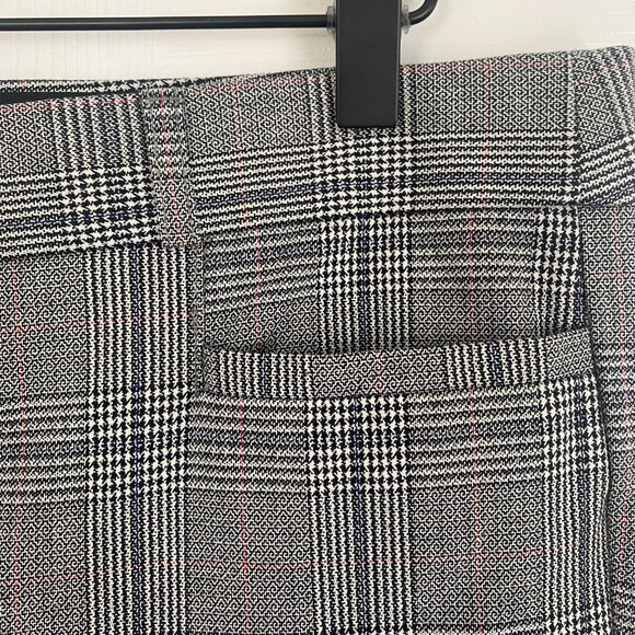 NWOT  Banana Republic Sloan Skinny-Fit Plaid Gray Pant - Picture 3 of 7